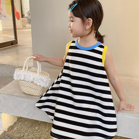 Summer Girl's Striped vest Dress